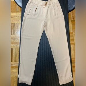 Mango suit pants light pink cream color size S